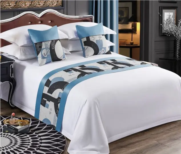 Custom silver diamante bed runner factory price Manufacturer | Hanbi Textile 3