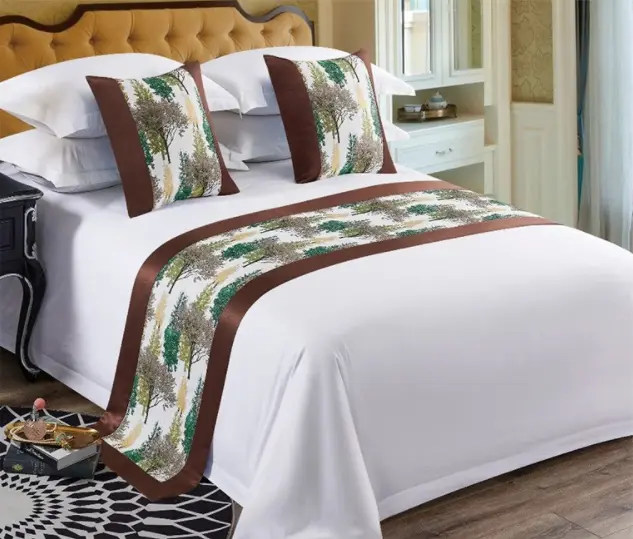 Custom silver diamante bed runner factory price Manufacturer | Hanbi Textile 6