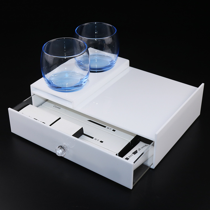 Hotel Acrylic Disposable Toiletries Storage Box For Hotel Leather Products _Hanbi Textile 15
