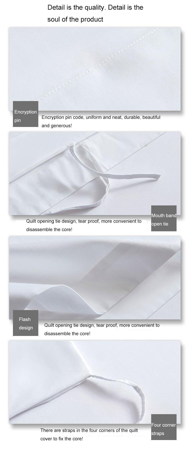 Embroidery Hotel Resort luxury cotton 4-piece bedding set 7