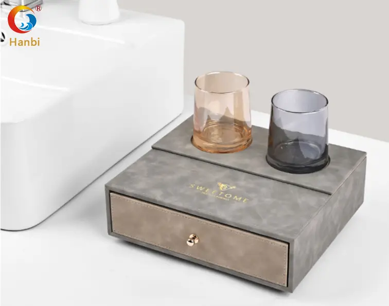 Hanbi Textile | Customized leather trash can series 4