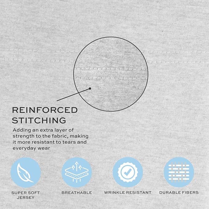 White Classic Fitted Hospital Bed Sheets Set, Soft Jersey Knitted Pure Cotton Quality 7