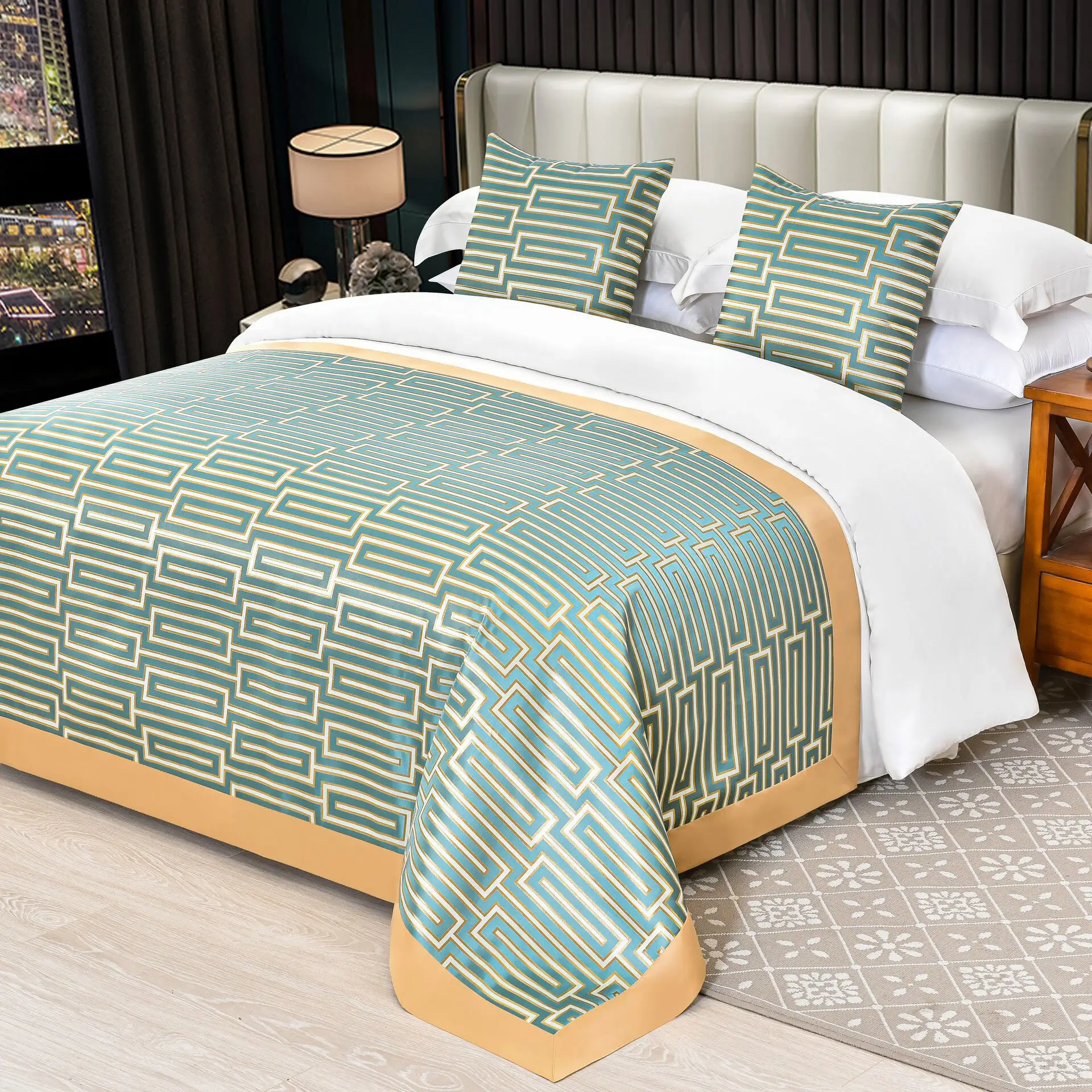 Latest diamante bed runner directly sale | Hanbi Textile 7