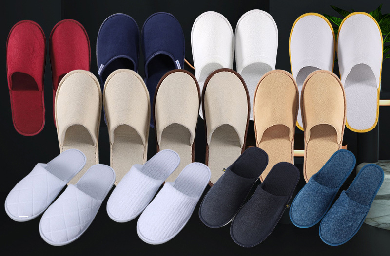 Hotel Disposable Slippers with Pure Cotton Jacquard for Manufacturer Wholesale _Hanbi 13