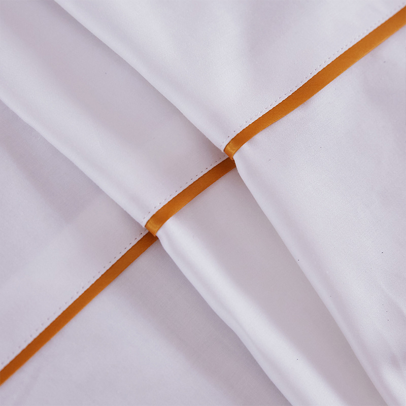 Hanbi Hotel Four-piece Set With60S Inlaid Gold Bar Satin For Manufacturers Custom Wholesale 11