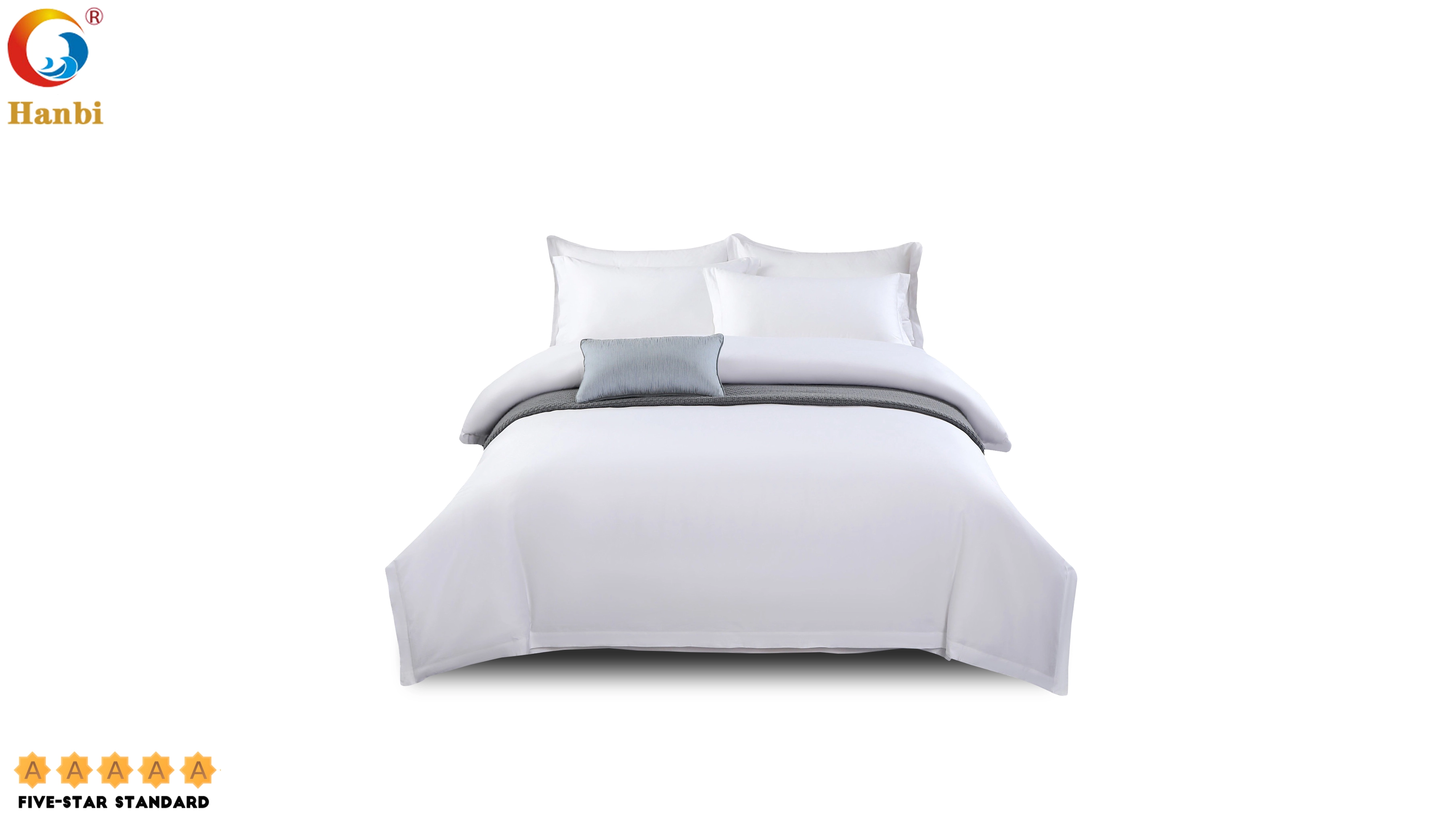 Hotel Bedding Set With 100% Cotton Quilted Quilt Cover For 5 Star Hotel 1