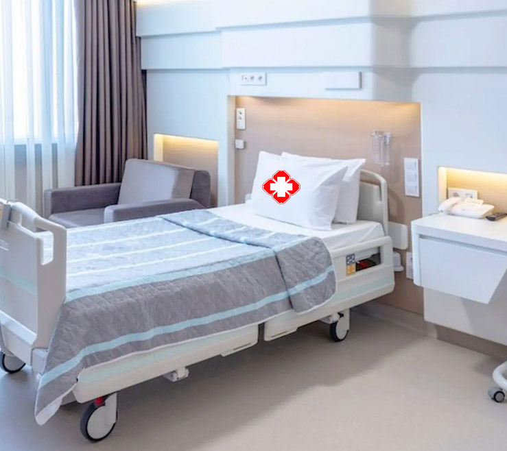 Hanbi Hospital Bedding Three-piece Nursing Home Nursing Bed Linen Cover Bedding Can be Customized 6