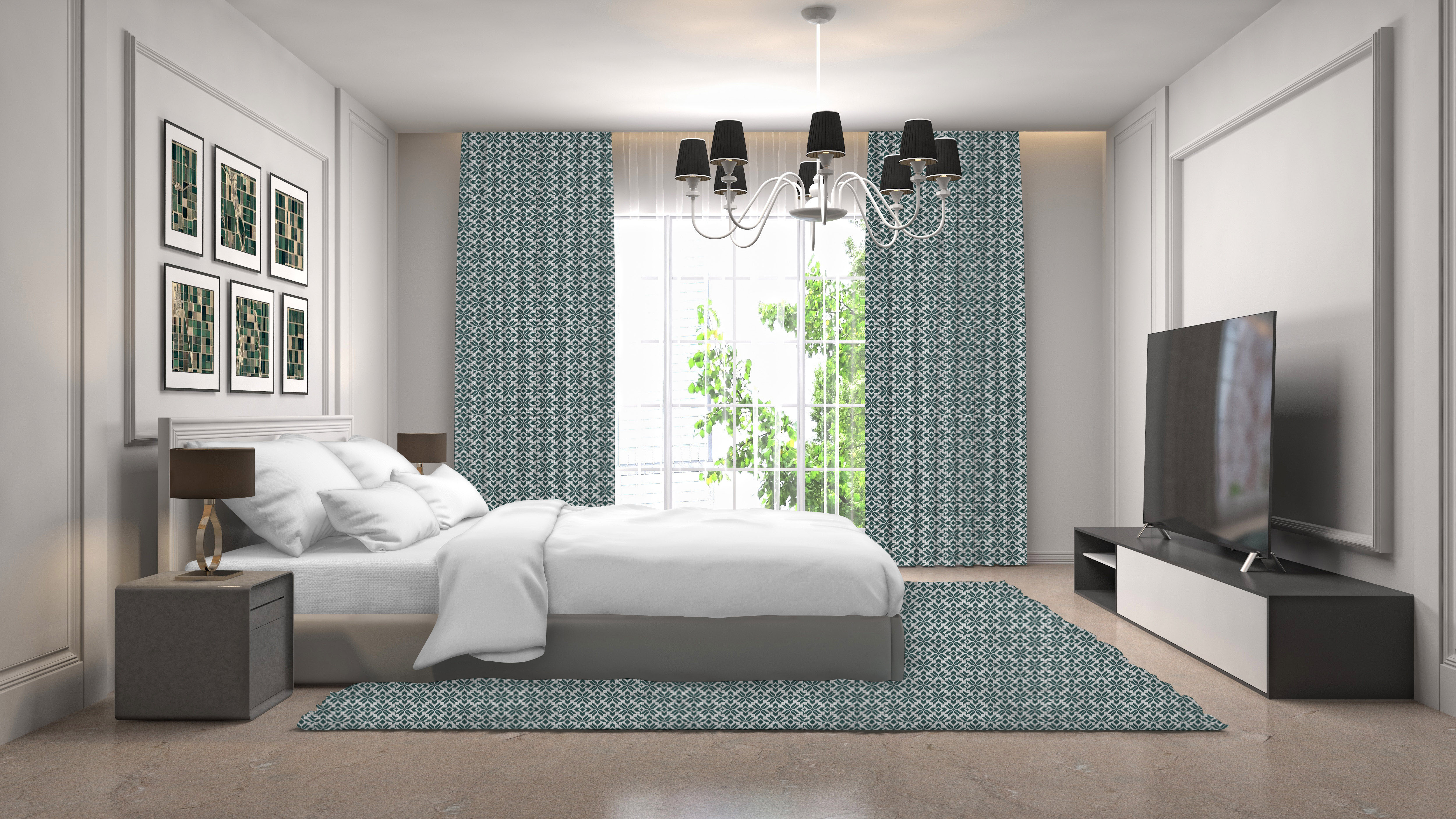 Hotel White Four-piece Cotton Jacquard Sateen Hotel Linen Supplier 7