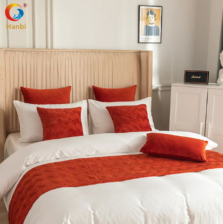 Hotel linen satin drill four sets of cotton wholesale bedding 6