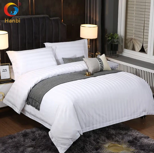Hotel linen factory wholesale bedding all cotton sateen four sets 1