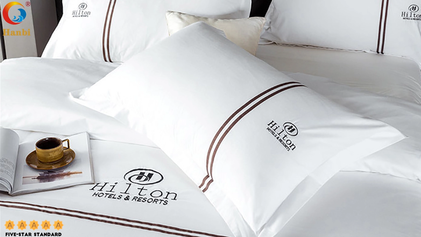 Hotel Bedding Set with Quilted Embroidery for Luxury Hotels _Hanbi 1