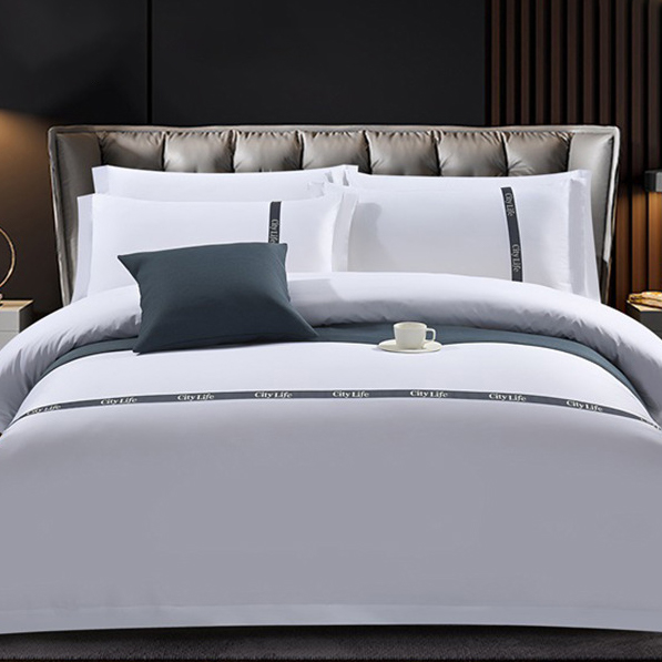 Hotel Bedding Set with Quilted Embroidery for Luxury Hotels _Hanbi 17