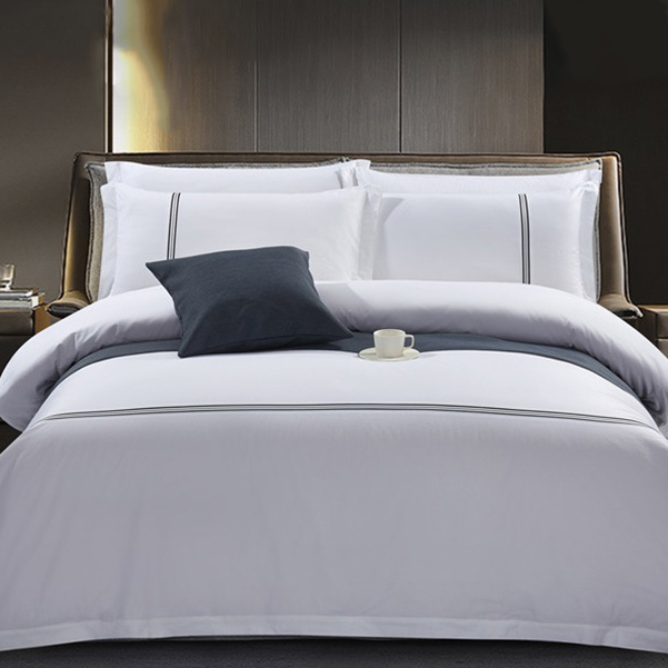 Hotel Bedding Set with Quilted Embroidery for Luxury Hotels _Hanbi 16