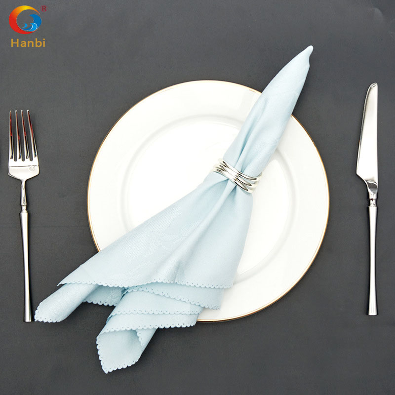 European hotel restaurant folding cloth napkin wholesale factory 7