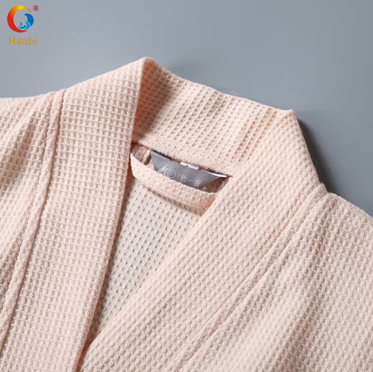Pure cotton absorbent Waffle robe custom wholesale factory 8