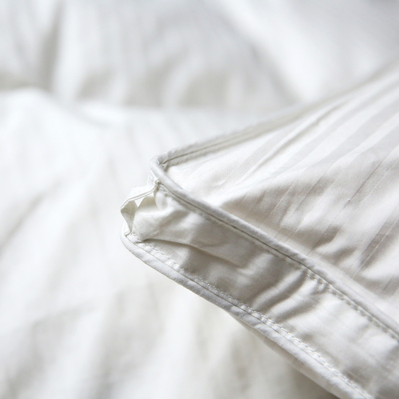 Winter Hotel White Goose Down Duvet with 100-Count Cotton Satin for Factory Wholesale 12