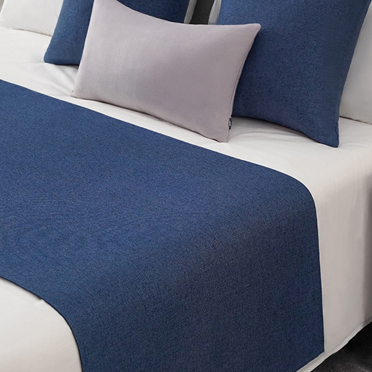 Hotel Bed Runner With Cotton And Linen For Factory Custom Wholesale _Hanb 11