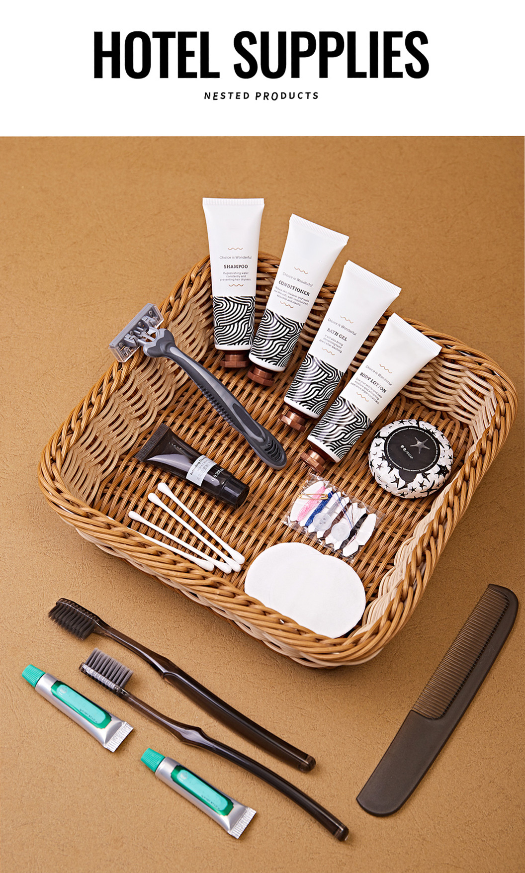 Five-Star Hotel Bathroom Amenities Set Custom Procurement 8