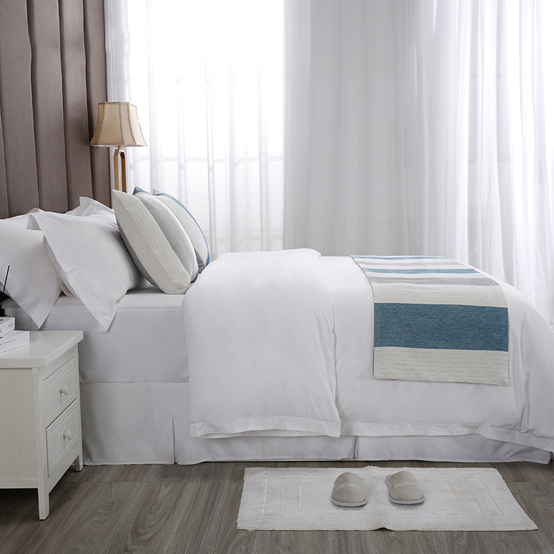 Nordic Light Luxury Wind Stripe Hotel Bed Runner Suit Manufacturers Customized Wholesale 14