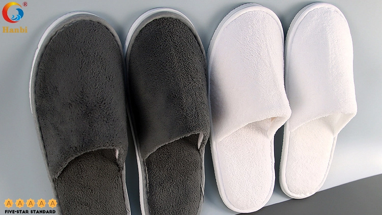 Five-Star Hotel Slippers With Coral Fleece For Manufacturers Custom Wholesale 1