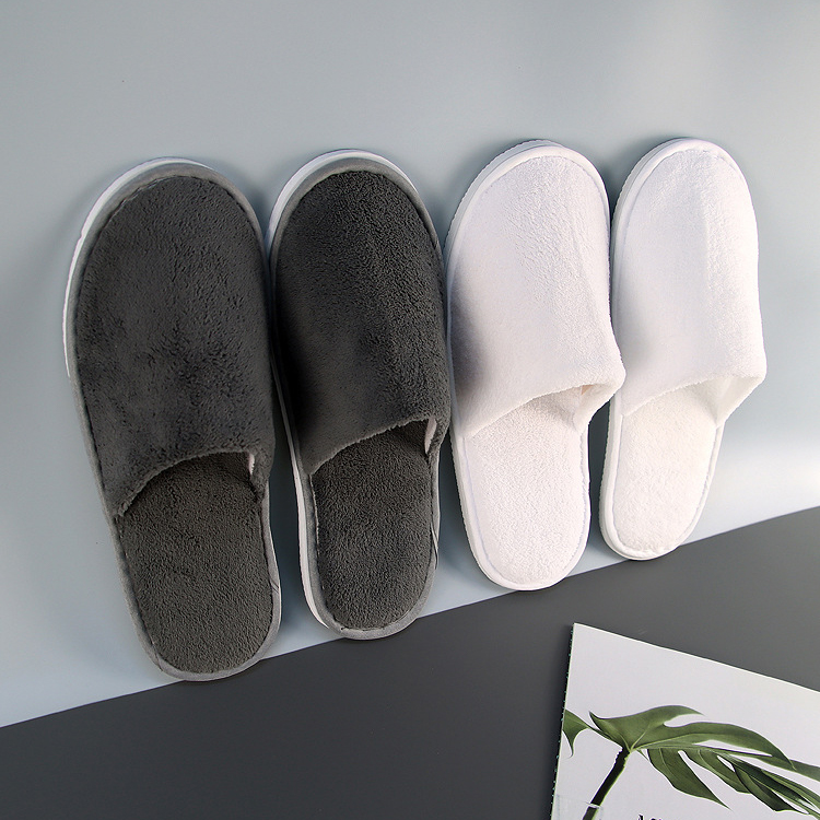 Five-Star Hotel Slippers With Coral Fleece For Manufacturers Custom Wholesale 8