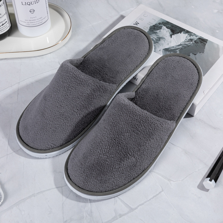 Five-Star Hotel Slippers With Coral Fleece For Manufacturers Custom Wholesale 18