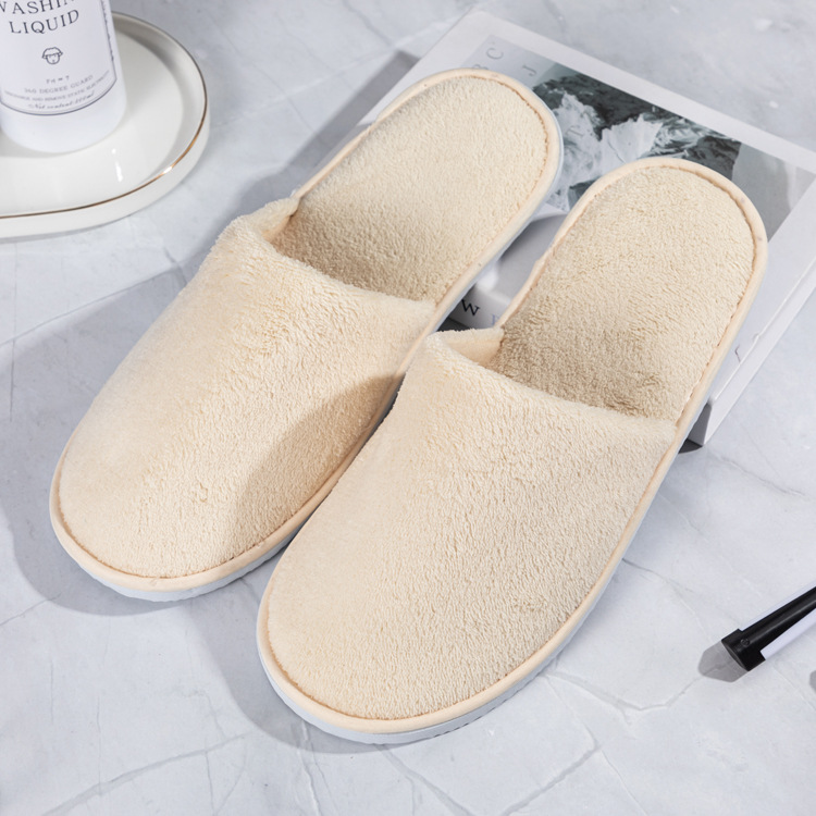 Five-Star Hotel Slippers With Coral Fleece For Manufacturers Custom Wholesale 16