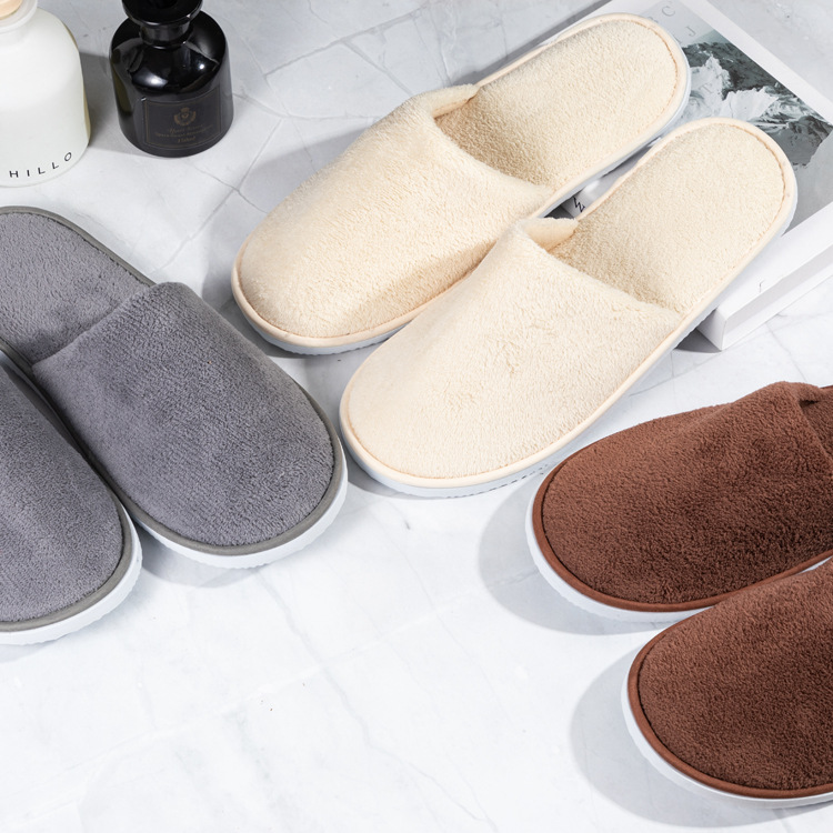 Five-Star Hotel Slippers With Coral Fleece For Manufacturers Custom Wholesale 20