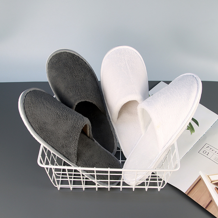 Five-Star Hotel Slippers With Coral Fleece For Manufacturers Custom Wholesale 11