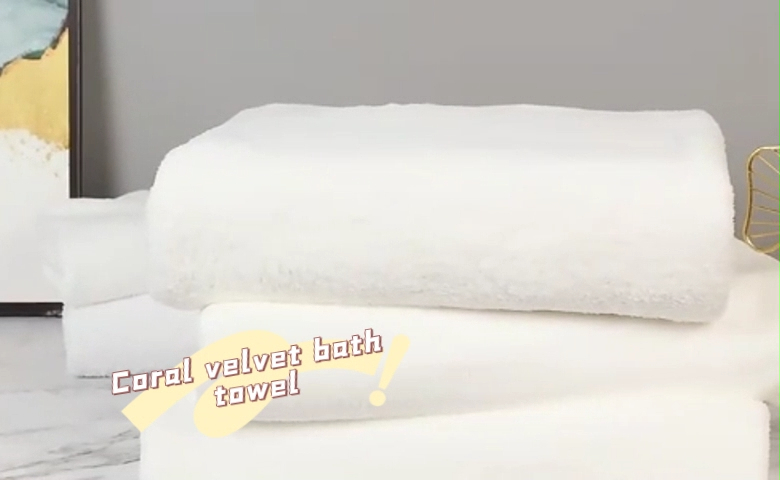 Professional hotel wholesaler of coral velvet bath towels 1