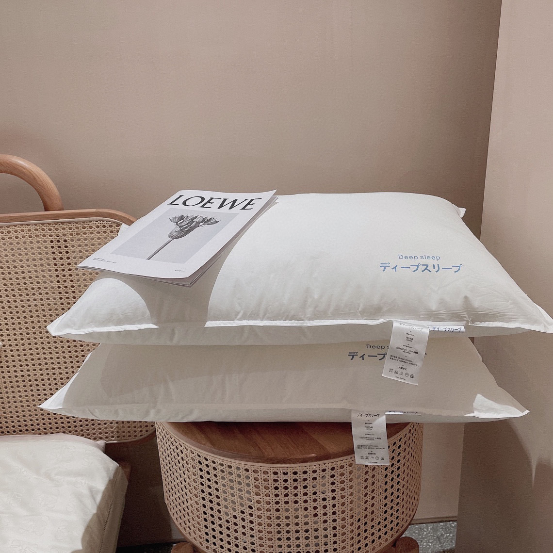 Hotel Quality Pillow for 100% Cotton Brushed Fluffy Pillow in Seven Star Hotel _Hanbi 8