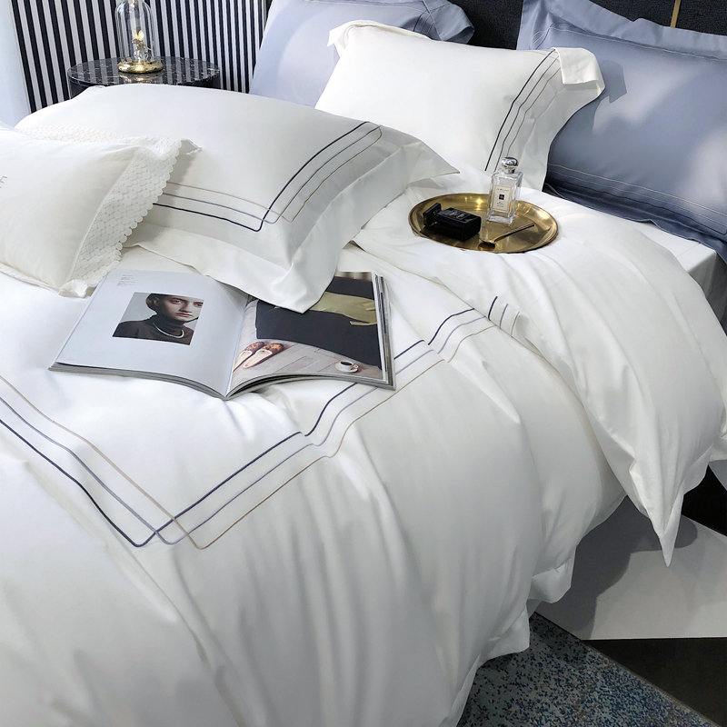 Hotel Bedding Set With Pakistan Long-Staple Cotton Sateen For Five-Star Hotel _Hanbi 11