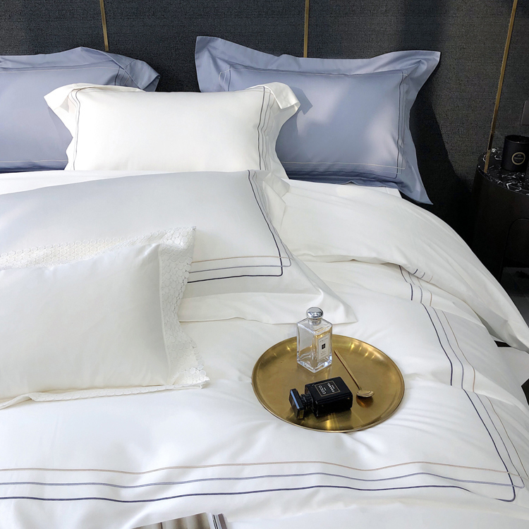 Hotel Bedding Set With Pakistan Long-Staple Cotton Sateen For Five-Star Hotel _Hanbi 13