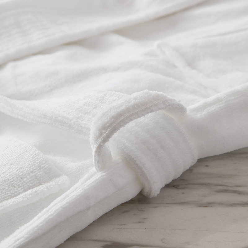 Hotel Bathrobe Of 21S/32S Double Strand For Manufacturers Custom Wholesale 7