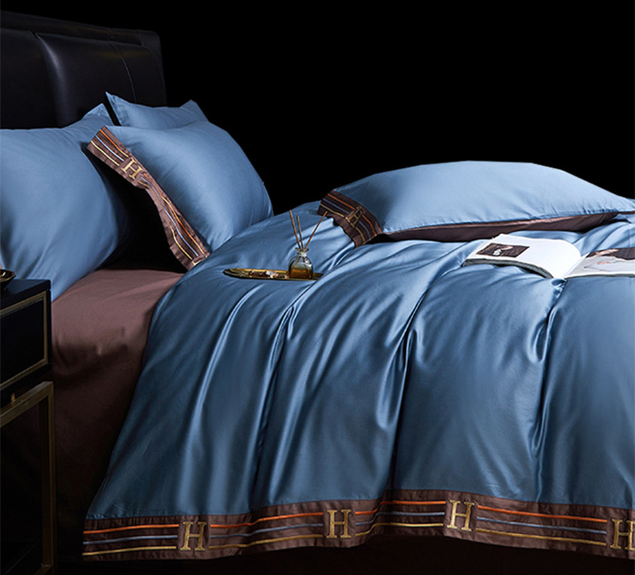 Autumn and Winter 60S Cotton Bed Embroidery Four-piece Set Wholesale 10