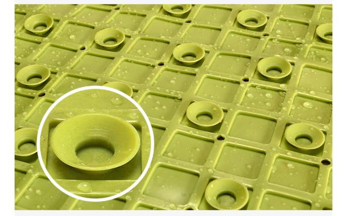 Best bath mat PVC non-slip with outfall and vacuum chuck shower door mat Hanbi 11