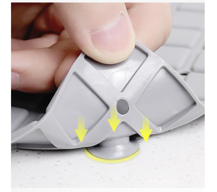 Best bath mat PVC non-slip with outfall and vacuum chuck shower door mat Hanbi 13