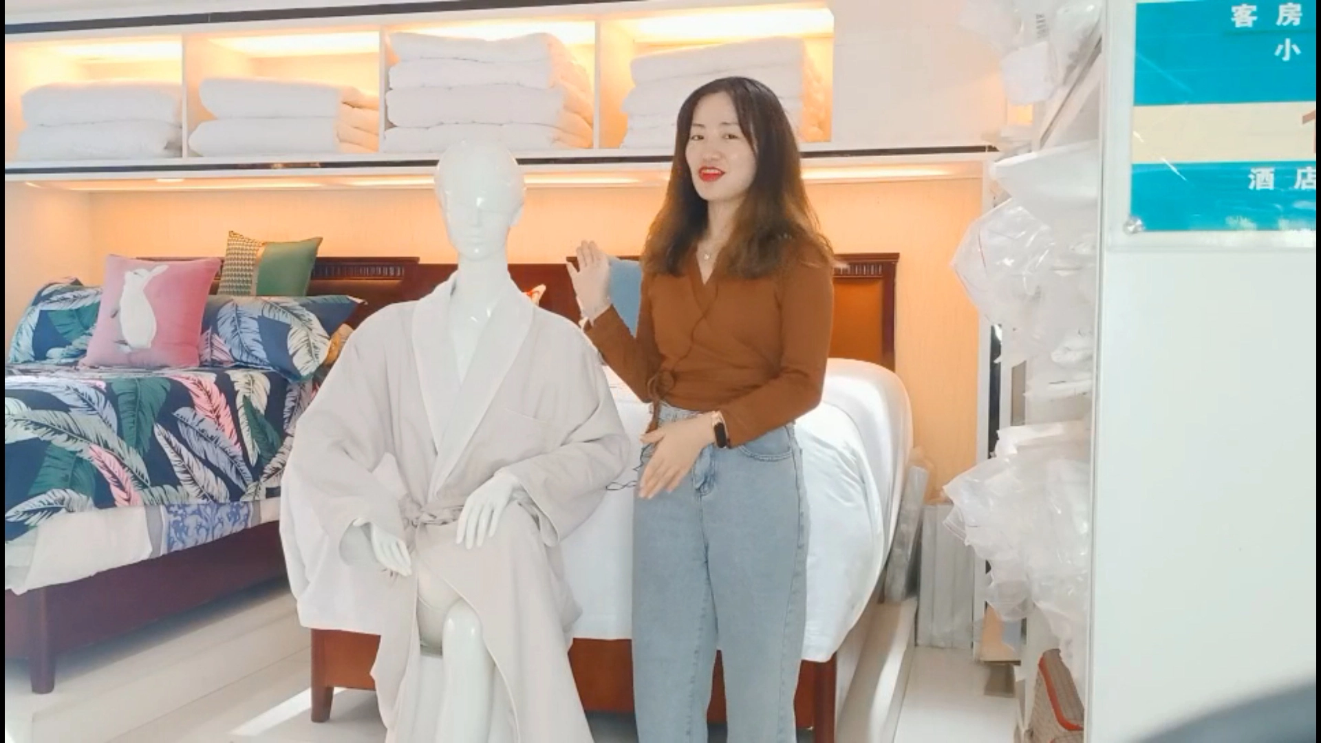 Multiple colors hotel bathrobe gabardine shawl collar style anti-water factory price-Hanbi textile 1