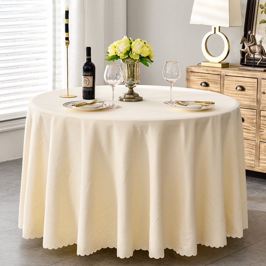 Cotton and Linen Blended Hotel Tablecloth of Waterproof and Oil-proof No-clean 14