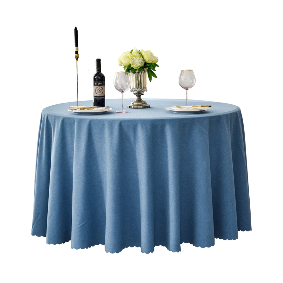 Cotton and Linen Blended Hotel Tablecloth of Waterproof and Oil-proof No-clean 8
