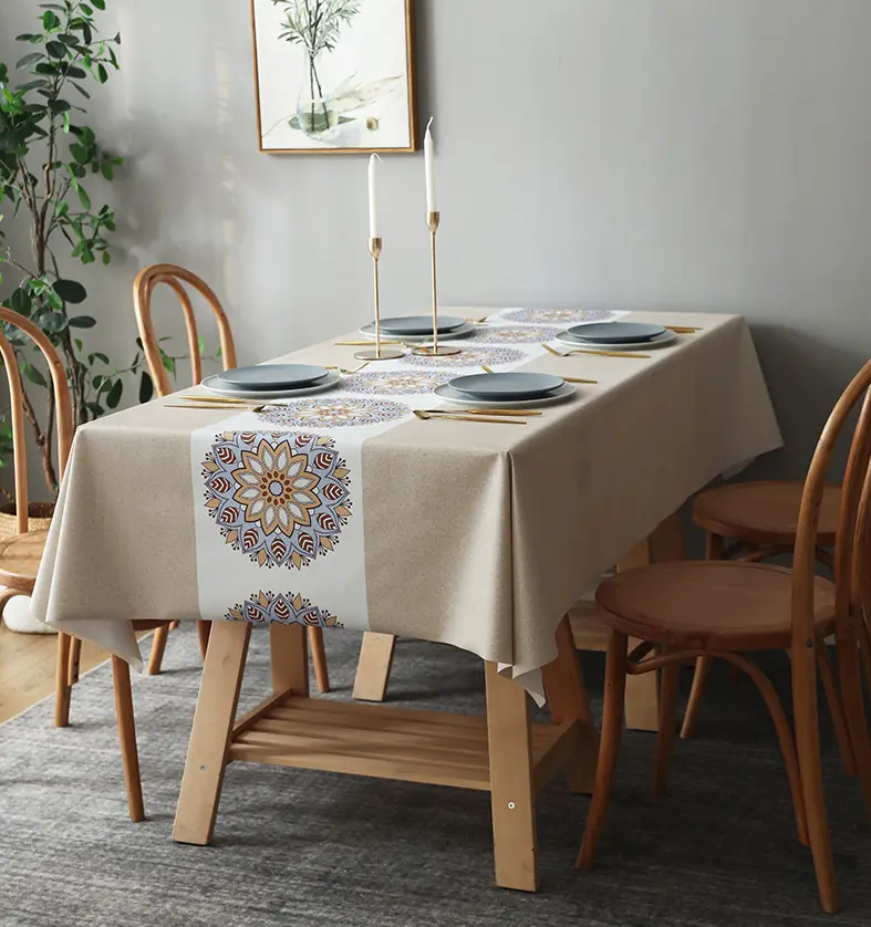 Custom linen tablecloths wholesale with good price Manufacturer | Hanbi Textile 3