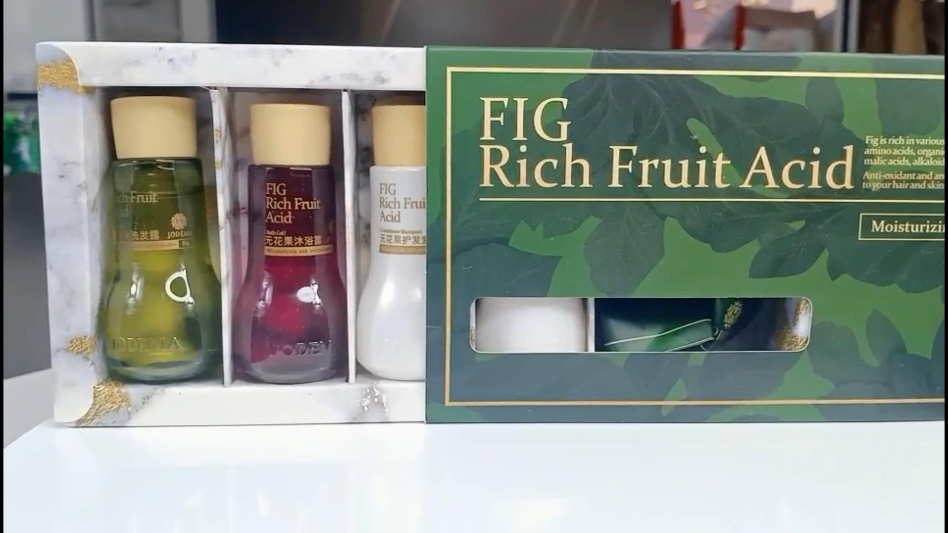 Natural fragrance hotel style shampoo bath gel and soap suit for travel-Hanbi textile 8