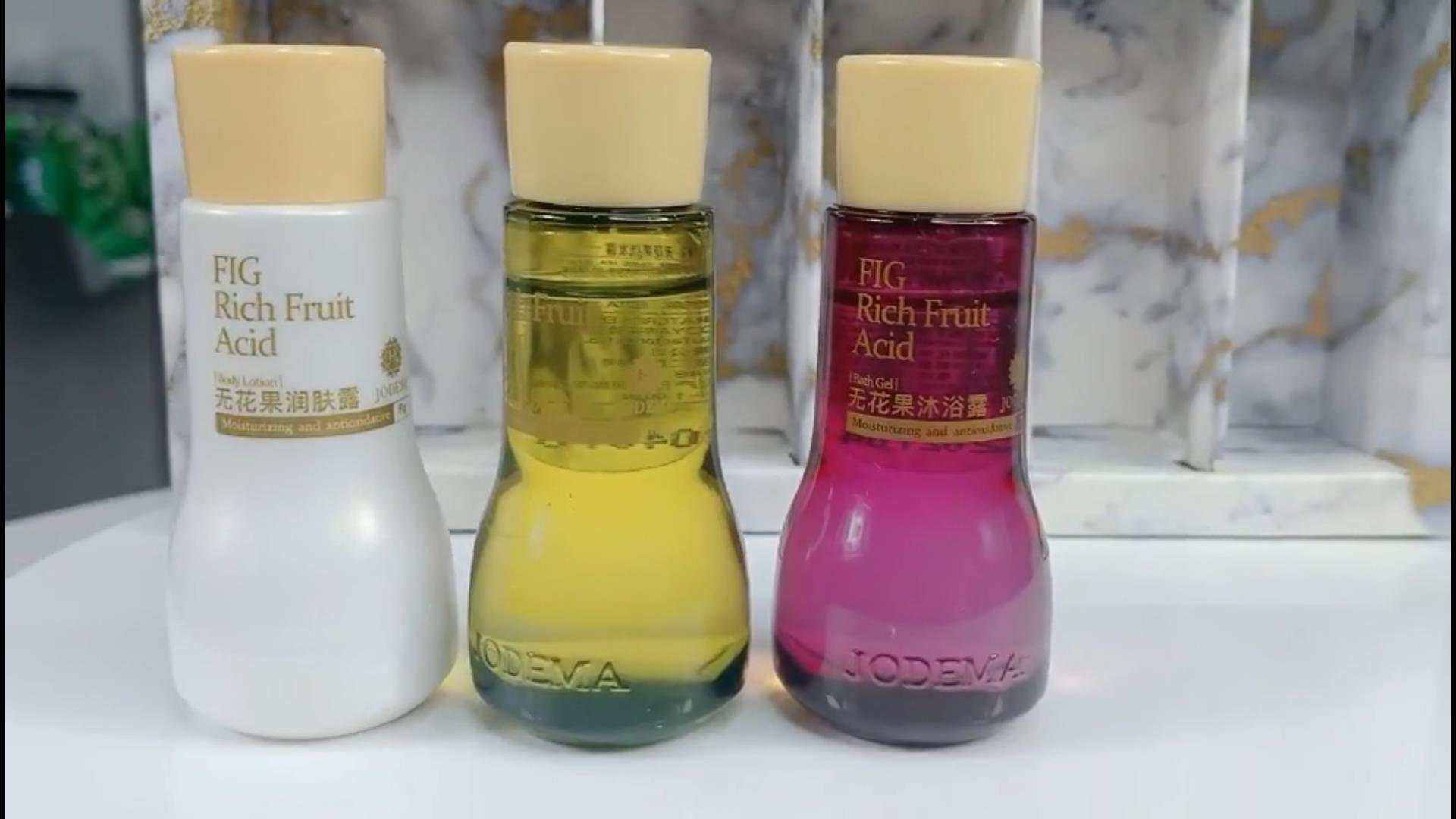 Natural fragrance hotel style shampoo bath gel and soap suit for travel-Hanbi textile 13