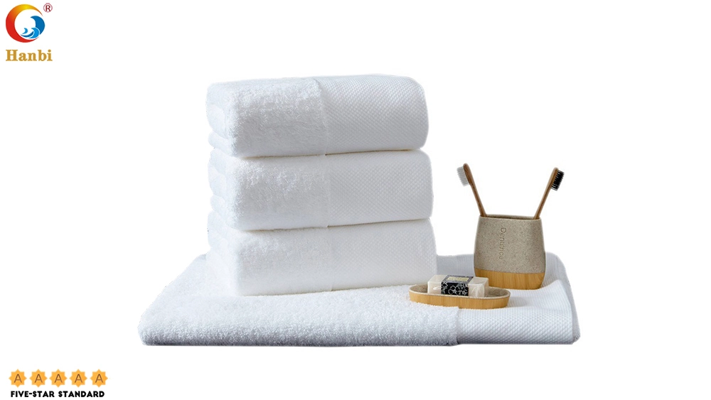 Hanbi 16 Count Long Staple Cotton Platinum Satin Bath Towel Wholesale 1