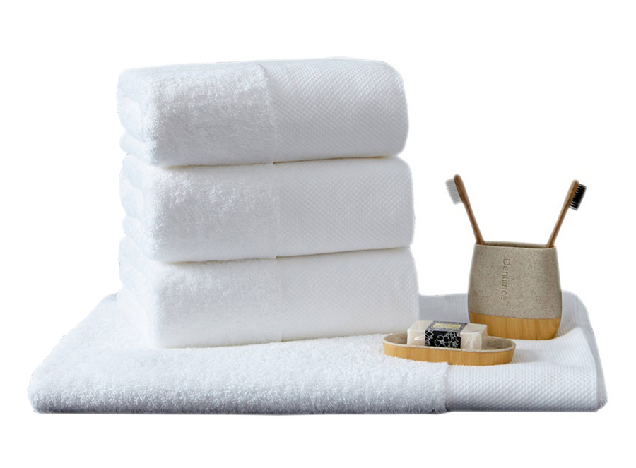 Hanbi 16 Count Long Staple Cotton Platinum Satin Bath Towel Wholesale 8