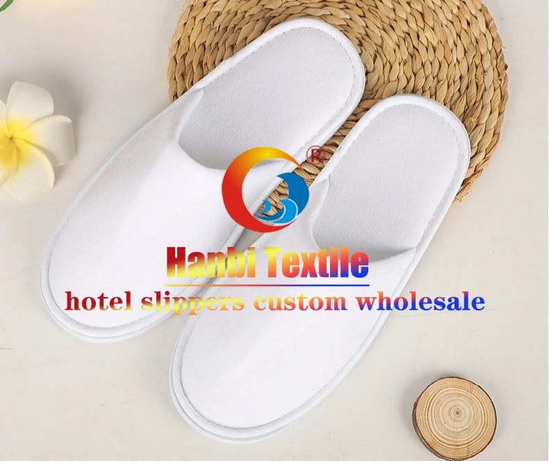 Hotel slippers non-disposable wholesale with logo customize and washable -Hanbi Textile 1