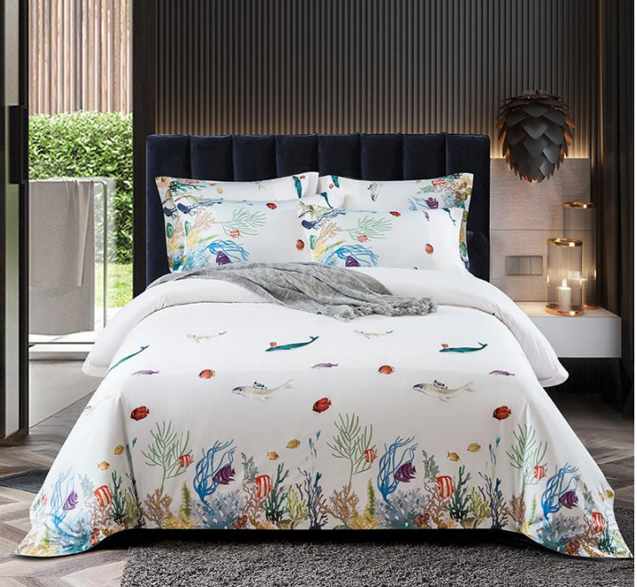 Quality Custom quality four piece set satin printing  Manufacturer | Hanbi Textile 8