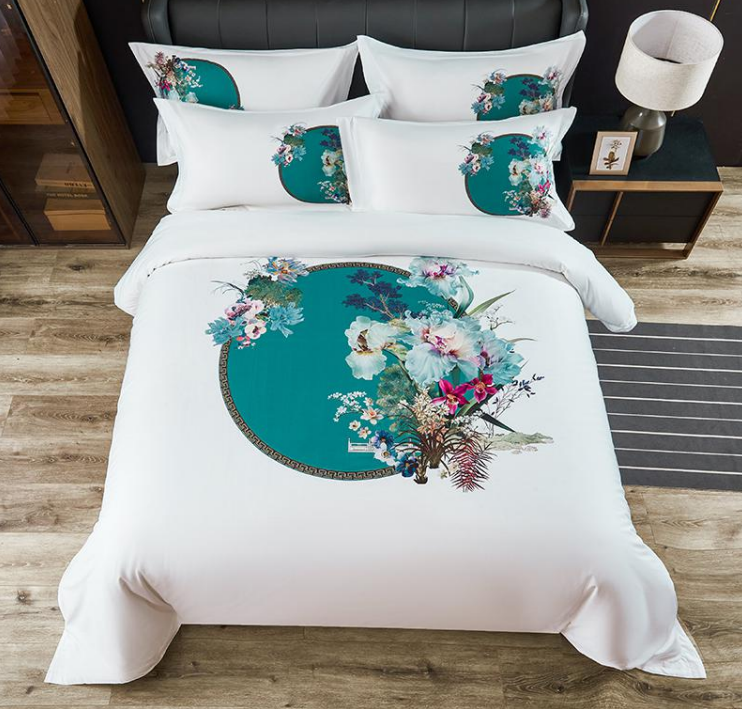 Quality Custom quality four piece set satin printing  Manufacturer | Hanbi Textile 7