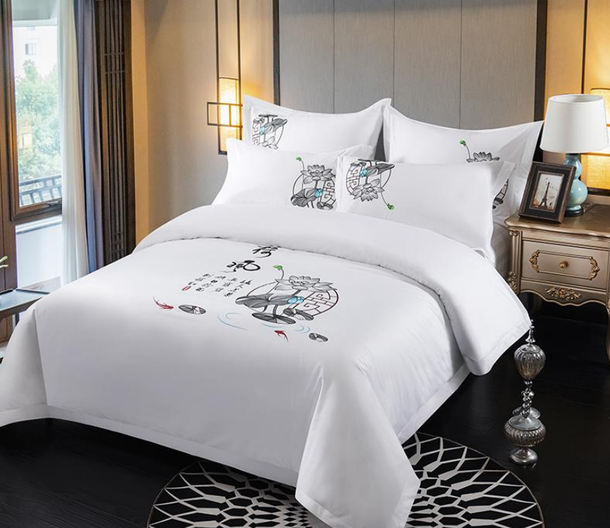 Quality Custom quality four piece set satin printing  Manufacturer | Hanbi Textile 9