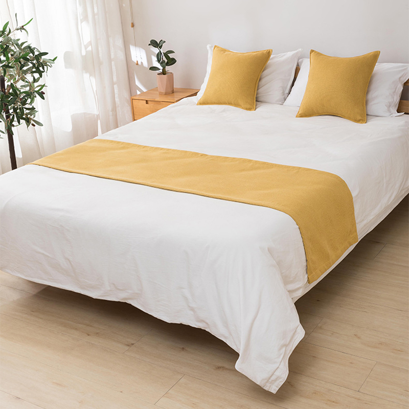 Hanbi Hotel Polyester Bed Runner Factory Wholesale 7